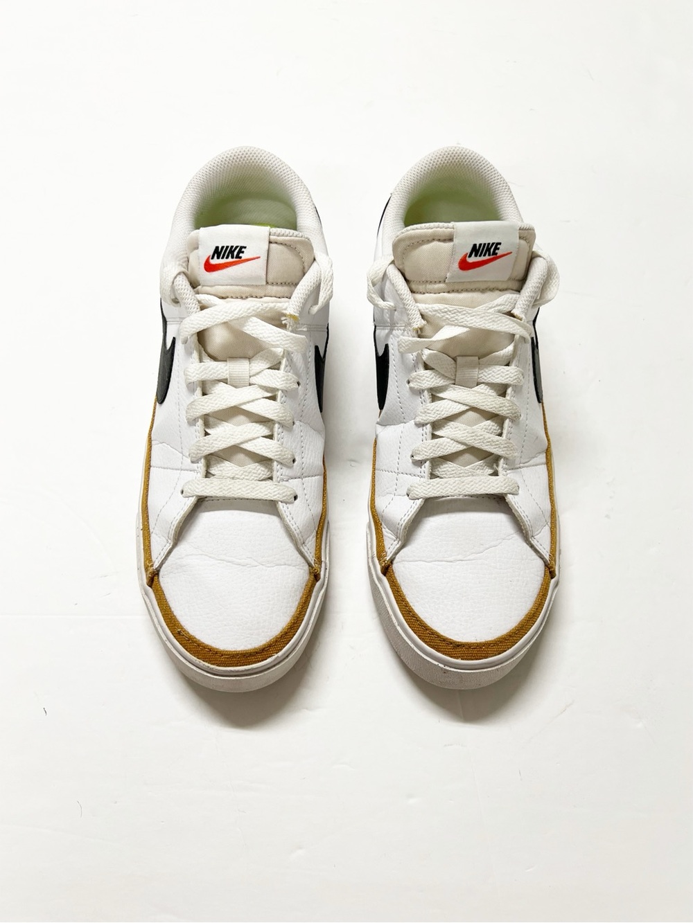 Nike Womens White Black Desert Ochre Court Legacy Next Nature Sneaker Size 11 - Picture 2 of 9
